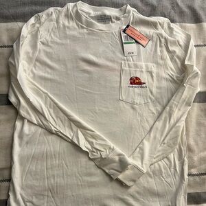 NWT, vineyard vines long sleeve, fire dept theme, boys 14 (M)